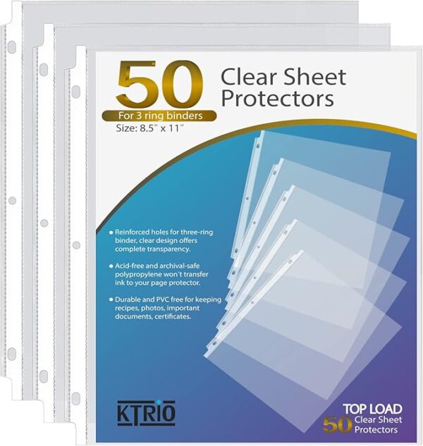 Sheet Protectors 8.5 x 11 inch Limited Time Deal upto 15% Off