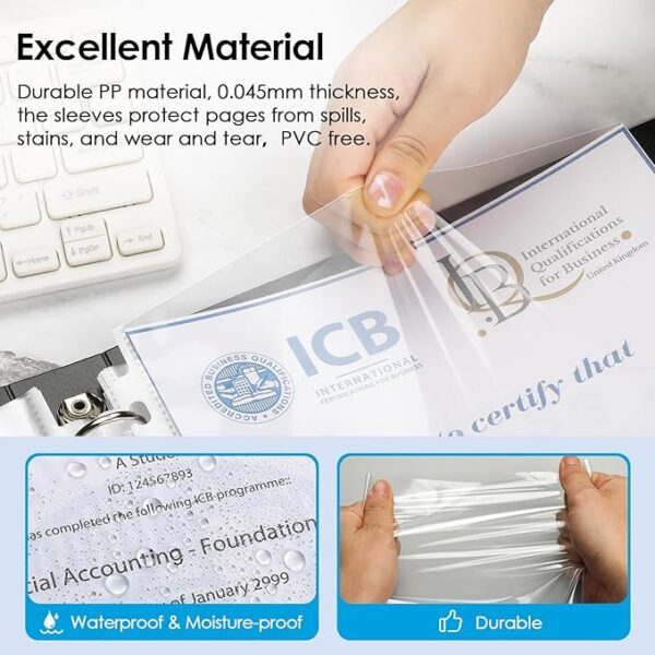 Sheet Protectors 8.5 x 11 inch Limited Time Deal upto 15% Off - Image 3