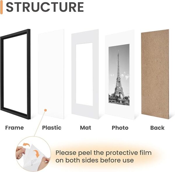 11x14 Picture Frame Set of 5 Limited Time Deal upto 13% Off - Image 3