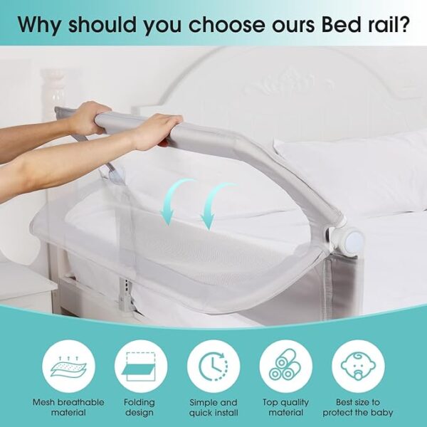Bed Rail Guard for Toddlers Limited Time Deal upto 38% Off - Image 3