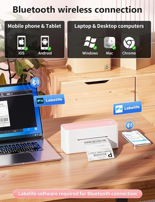 Bluetooth Thermal Label Printer Limited Time Deal upto 36% Off - Image 2
