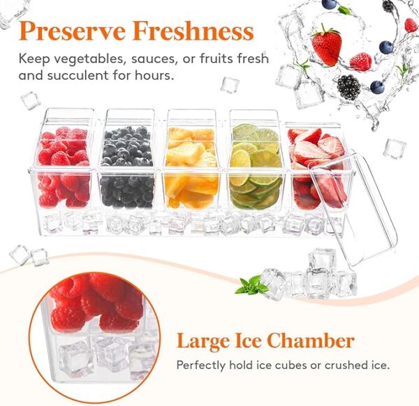 Ice Chilled Condiment Caddy Limited Time Deal upto15% Off