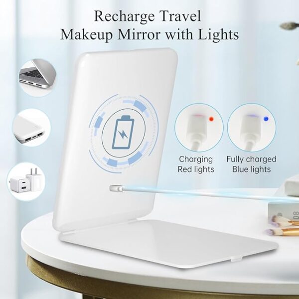 Rechargeable Travel Makeup Mirror Limited Time Deal upto 23% Off - Image 3