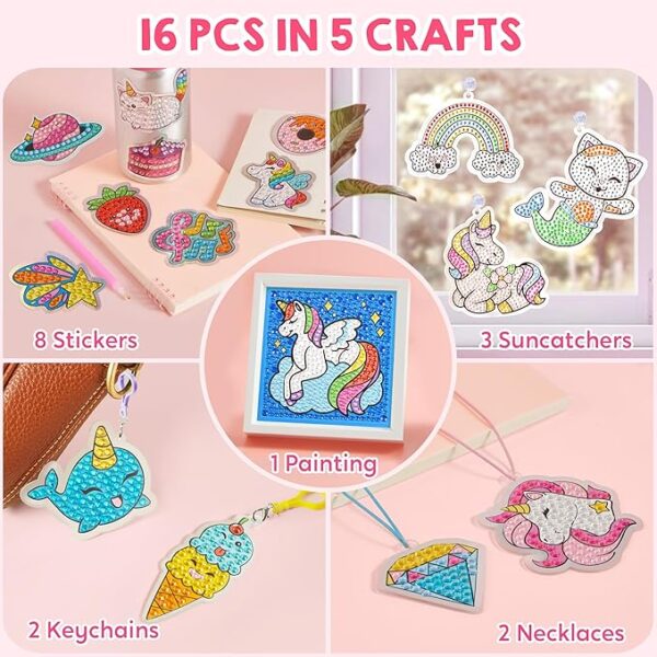 Kids Diamond Gem Painting Kit Limited Time Deal upto 42% Off - Image 3