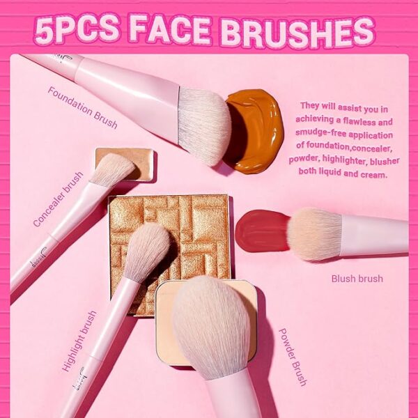 Pink Makeup Brushes Limited Time Deal upto 40% Off - Image 6